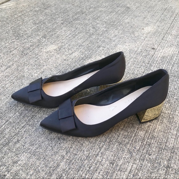 Lord & Taylor Shoes - Lord Taylor Gold Pump Heels